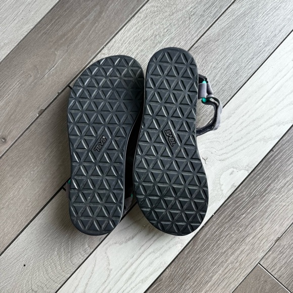 Teva Charcoal and Teal Women's Sandals | Size: 9 | Regular Condition - Picture 5 of 5